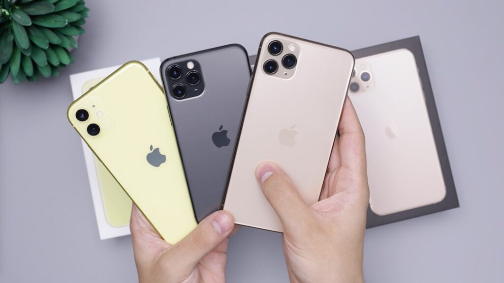 iPhone 11 Yellow, iPhone 11 Pro Space Gray, & iPhone 11 Pro Max Gold